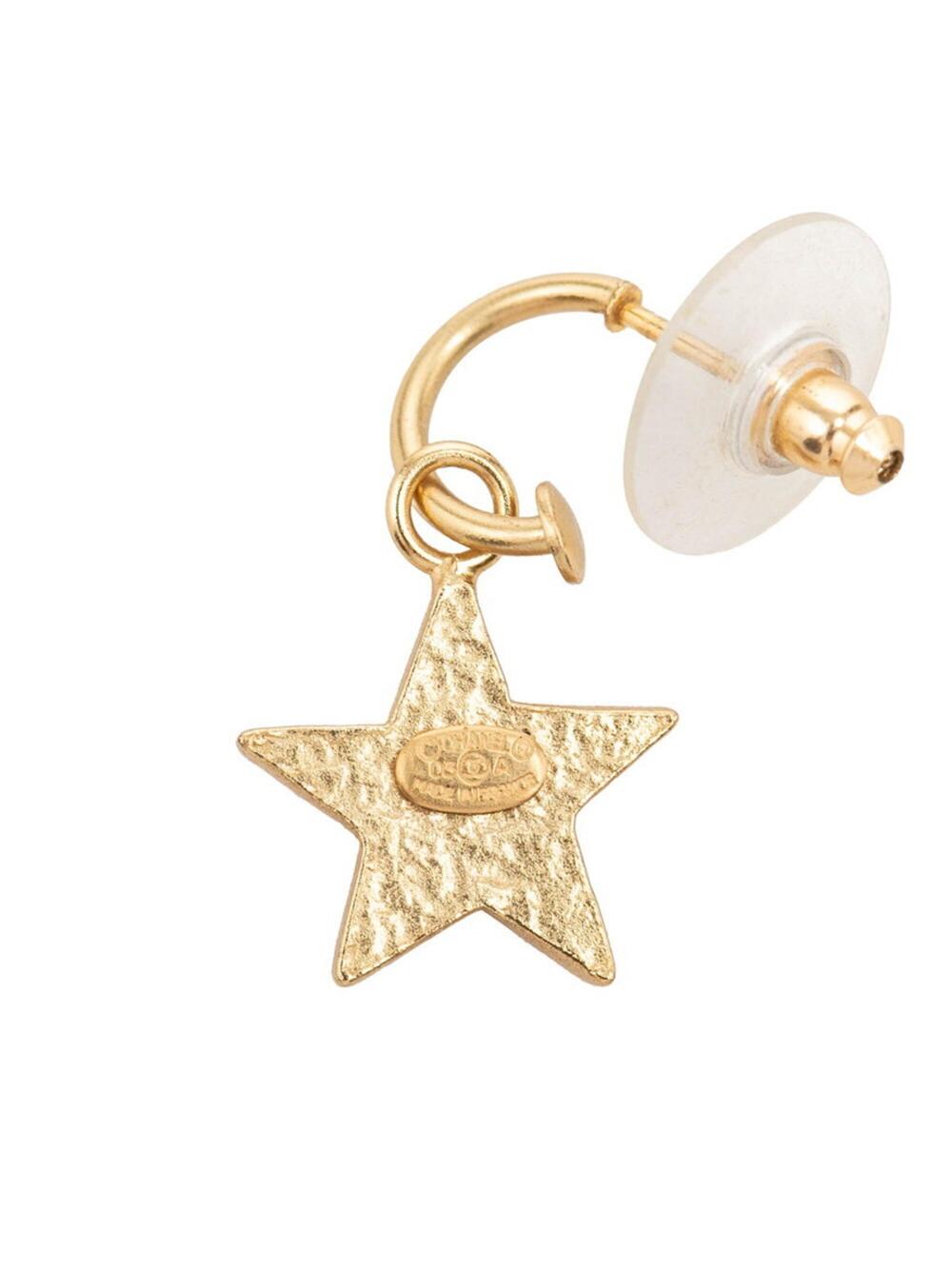 Chanel Cc Logo Star Earrings Metal #275945C76B - Picture 3 of 3
